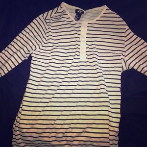 White striped long sleeve